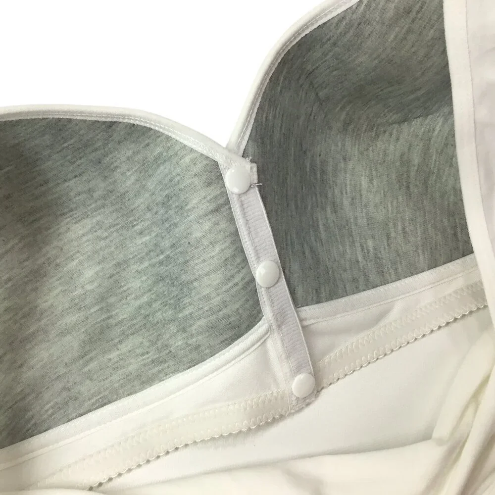 Daisy Bra NWT Front Snap Size 6XL Plus Wide Strap Soft Comfort Wireless Floral